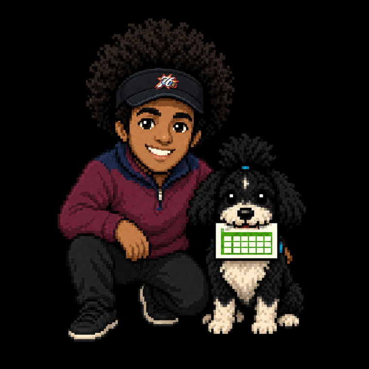 Pixel art portrait of Maanek and Absol